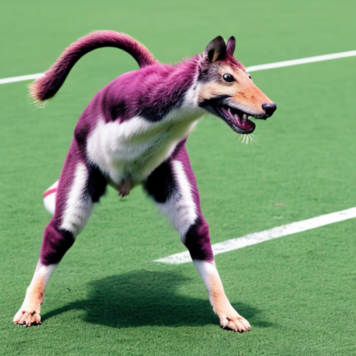 generate a photo of an animal playing a sport