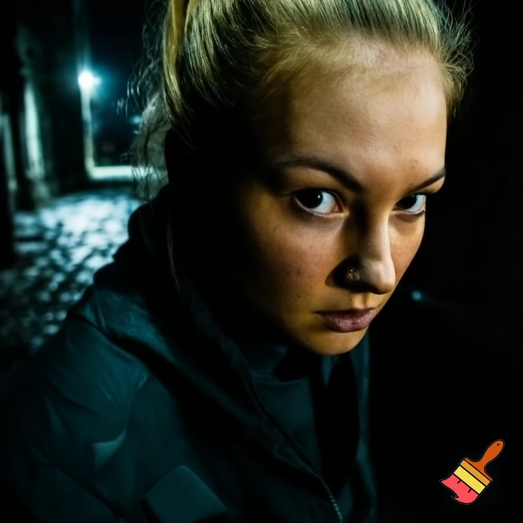 une voleuse réel blonde  fille 
