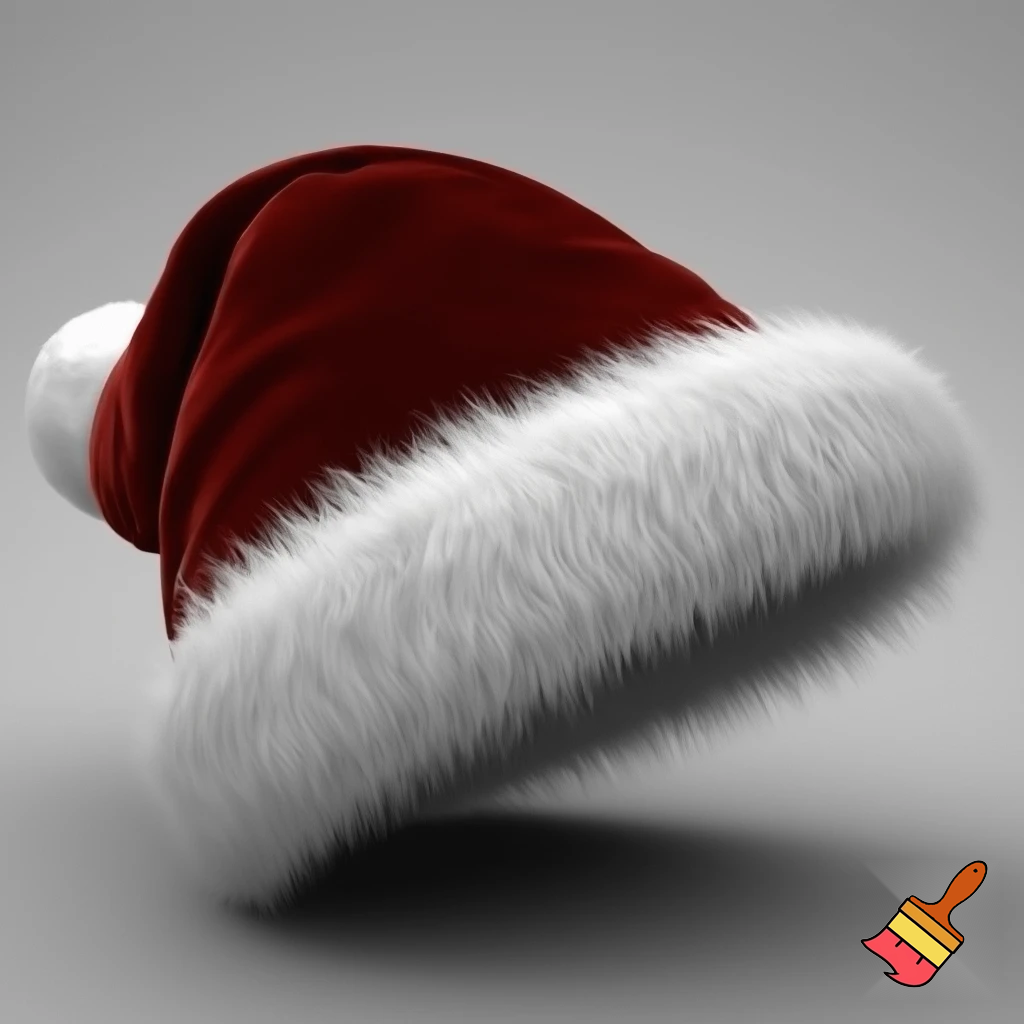 A wizard Santa Claus hat read✨✨🎄💫 velvet with what fluff