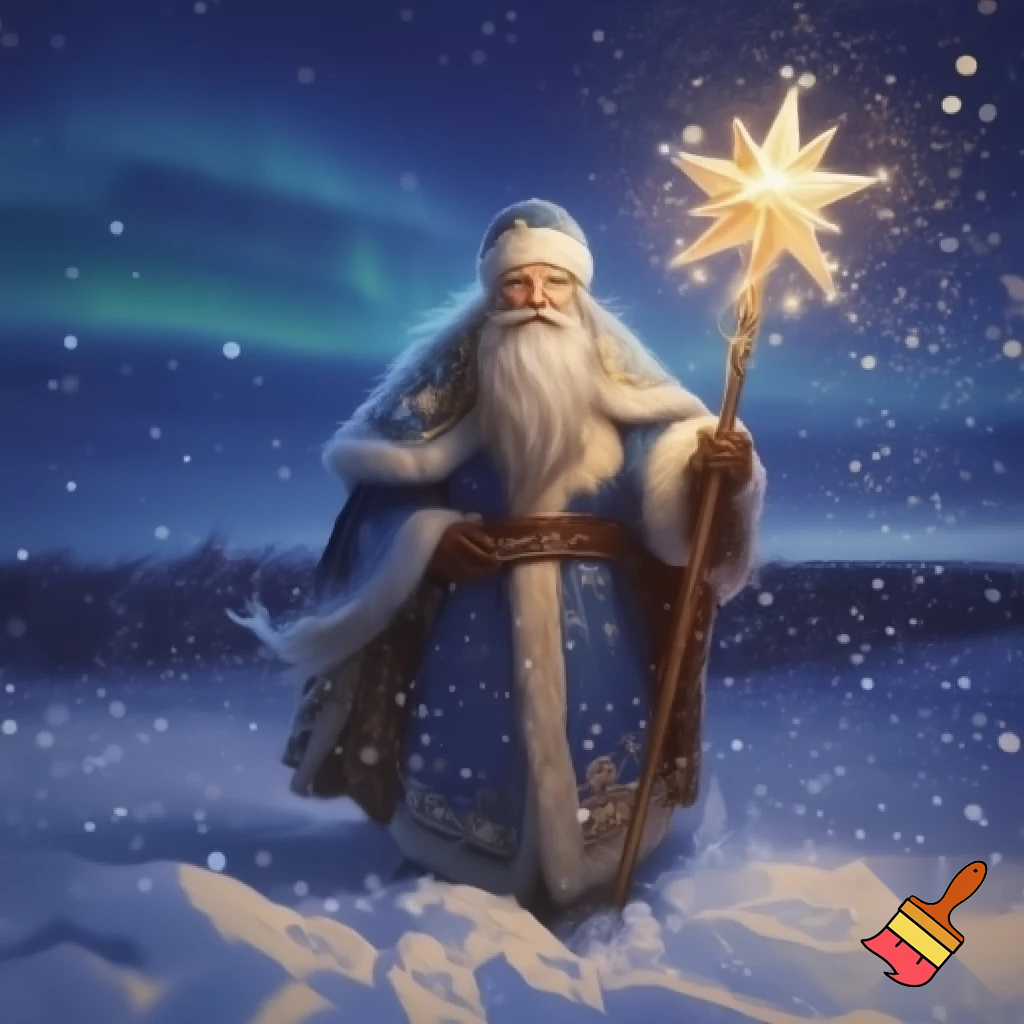 The Russia, Santa Santa Claus, the real Santa Claus walking stick star