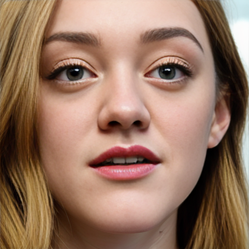 Dakota Fanning, close up shot, face, blonde hair,