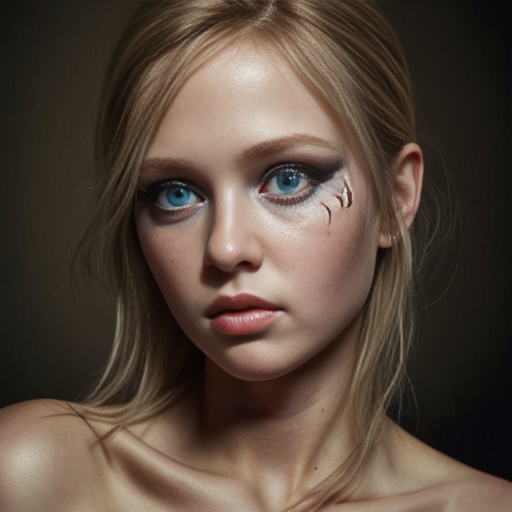 英格兰白人美女，小脸，大眼睛