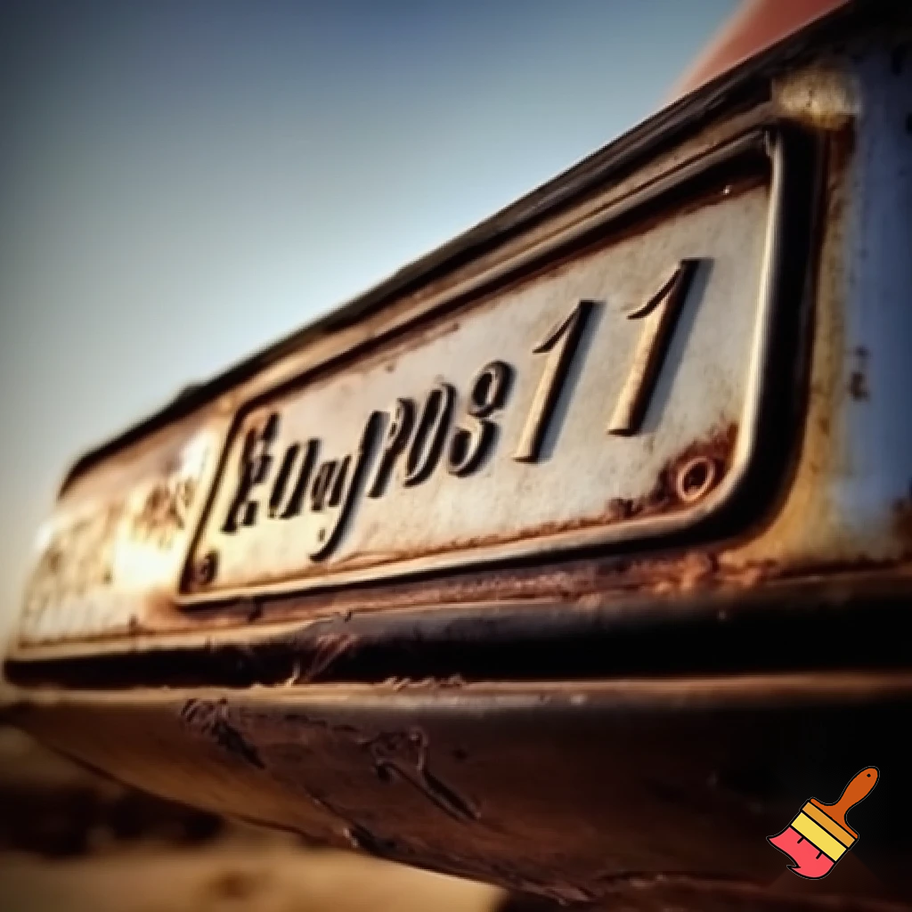 Licence plate with the text HARVEY 51 
