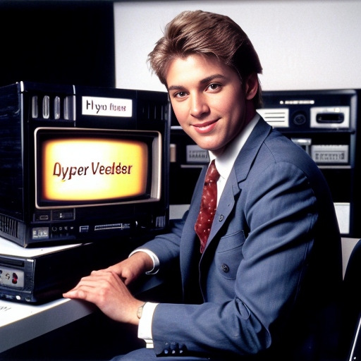 80s male broadcast vcr operatior