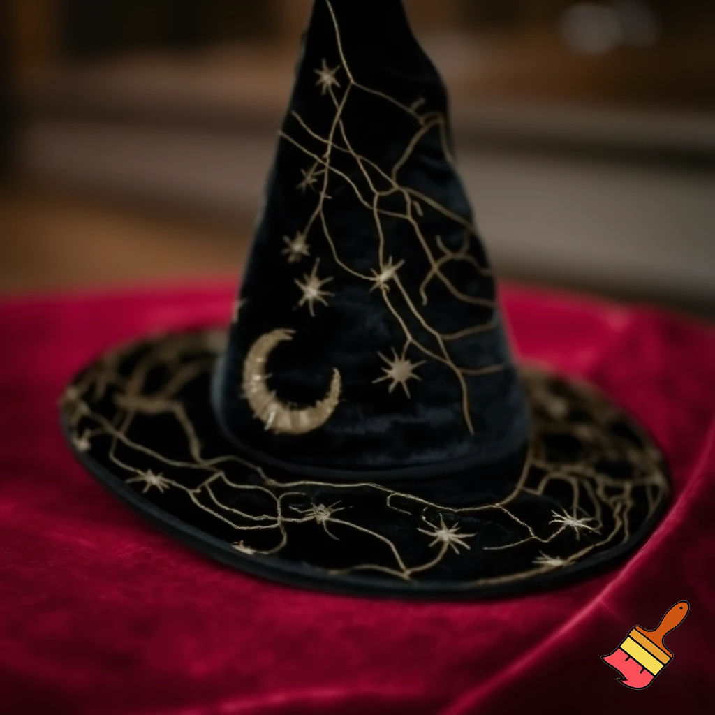 Christmas wizard hat stars and means read