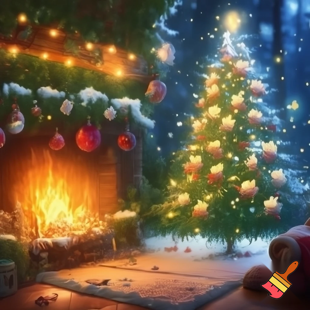 A picture of celebrating christmas
