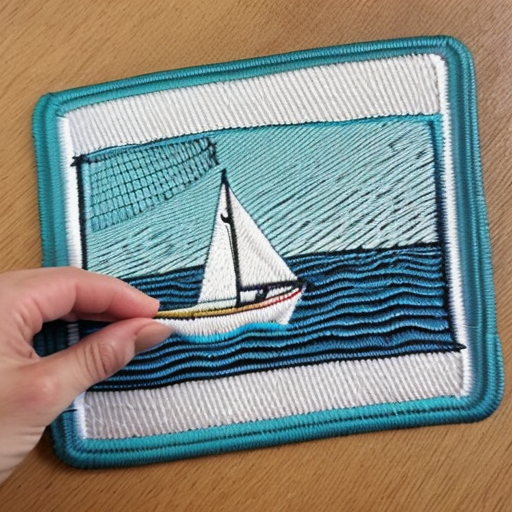 Теперь создай кепку с прямоугольным патчем с рисунком моря 