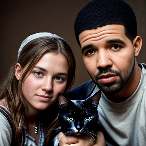 a peasant girl, a cat, and drake maye
