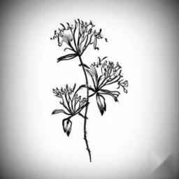 june birth flower tattoo
