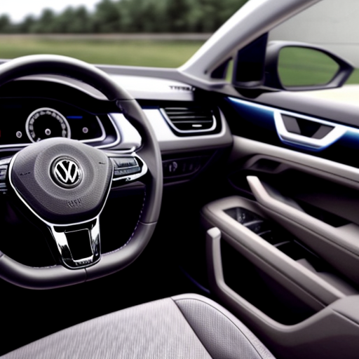 a dinosaur driving a volkswagen sharan
