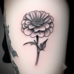 october birth flower tattoo