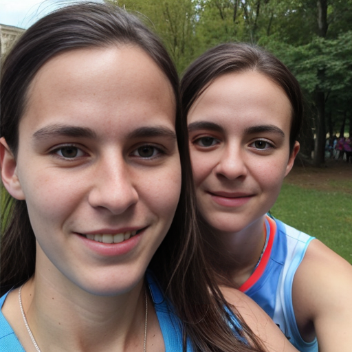 Goretzka and Vanessa at the park 