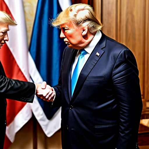 netanyahu spanks donald trump on the butt with a wooden spoon while putin cries and holds a lollipop