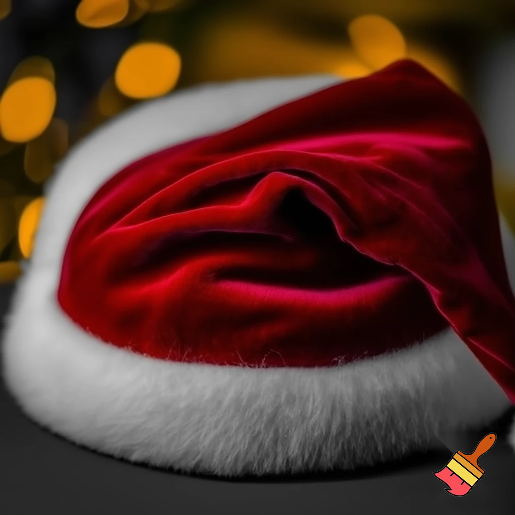 Christmas hat, Santa Claus hat velvet hat offensive hat