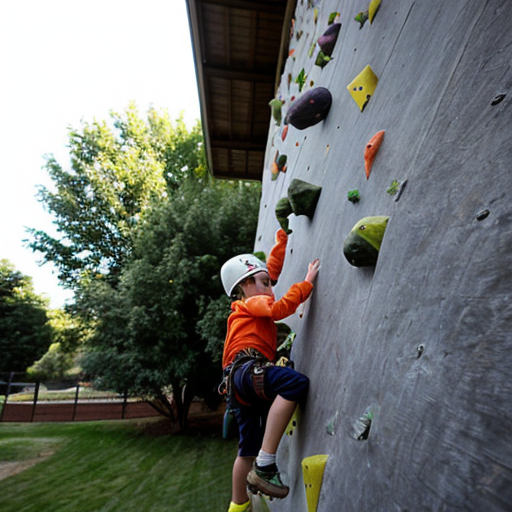 kid climbing giant carrot