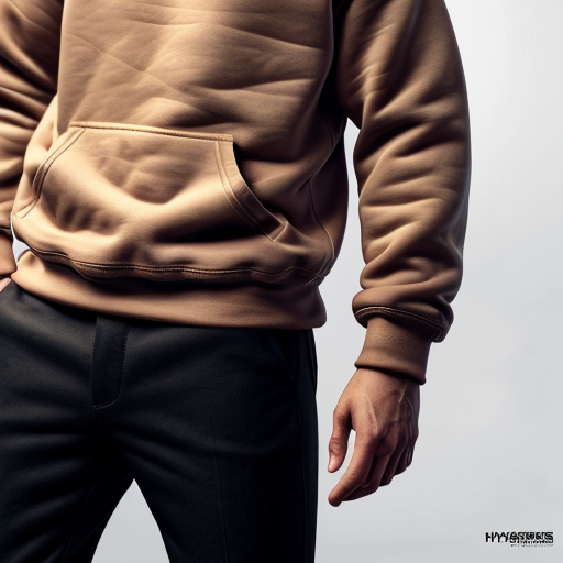 a cool guy with brown heir as a short mullet and a red sweatshirt and black long pants