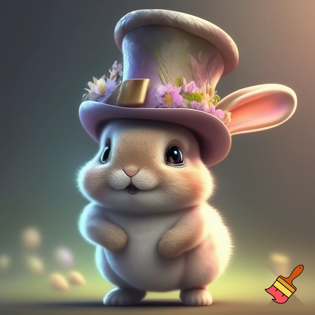 Easter bunny mascot costume top hat special top hat