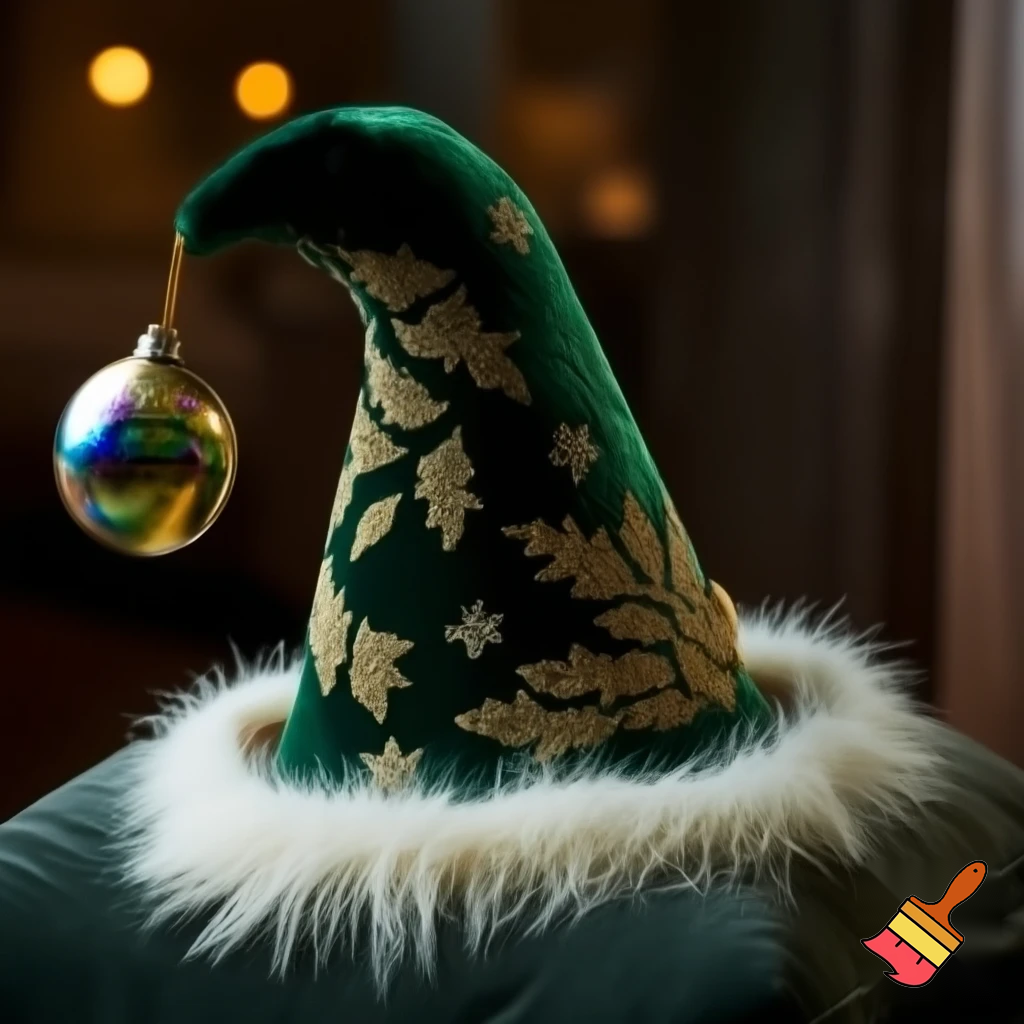 Christmas wizard hat