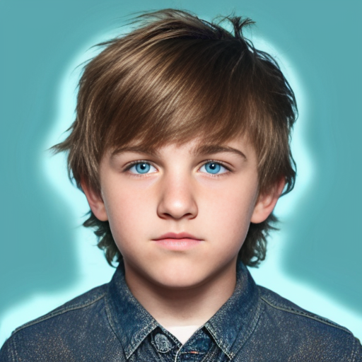 generate a teenage boy named noah dier, slightly chubby, close set blue eyes, big round nose, dark brown buzz with bald sides, wearing a metallica shirt and blue jeans, with an orange background
