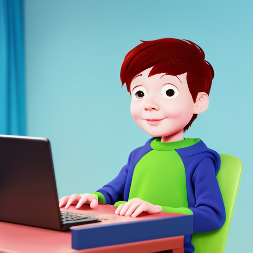 can you create an image of a character that represents ai in a children's cartoon