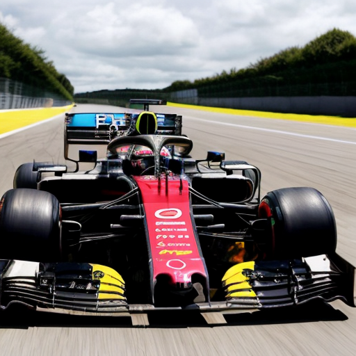 generwate an image of conor macmanus from ireland brown hair 5 ft 6 and from blackrock colage and with a blue quater zip first year riding a f1 car no helmet still wearing the quater zip