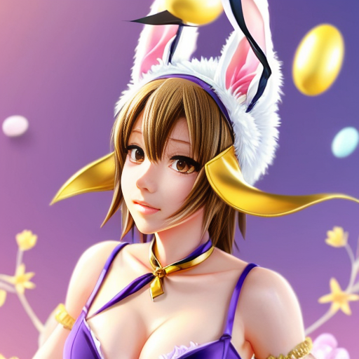  Purple and white Easter bunny headband top hat headband with gold