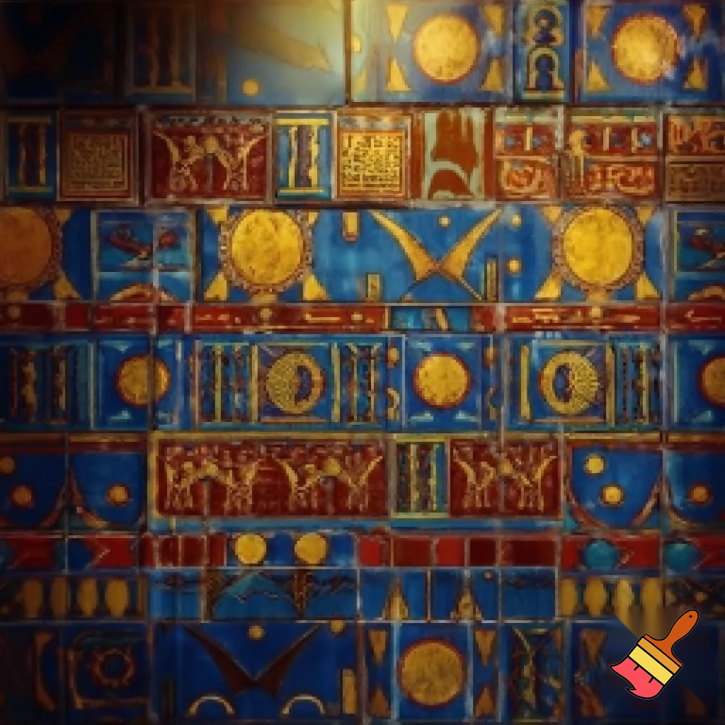 ceramic tiles in babylon stile