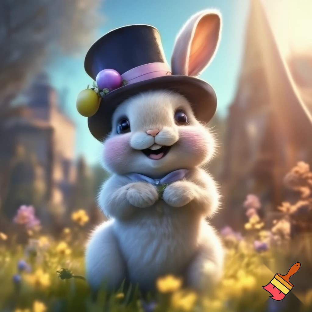 Easter bunny mascot costume top hat Easter bunny mascot costume top hat