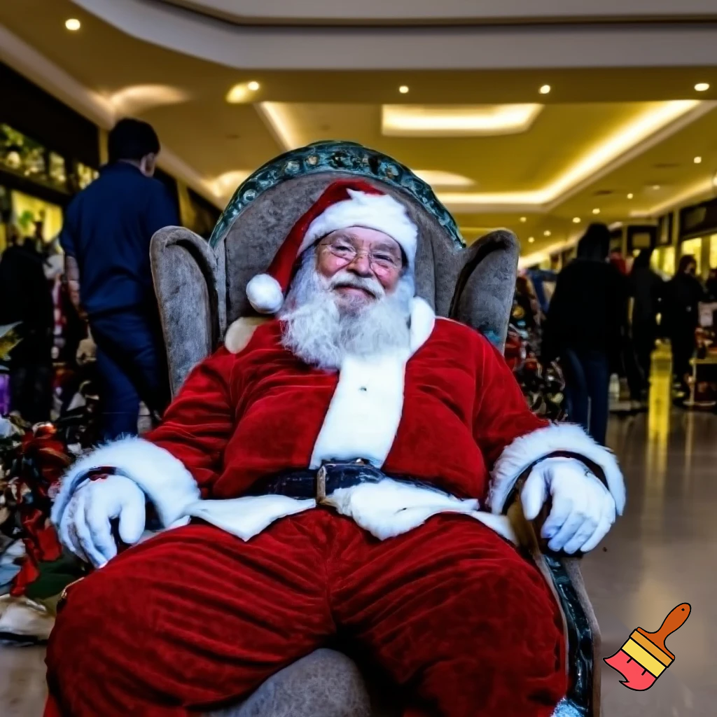 Chair Santa Claus chair shopping Centre