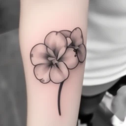 february birth flower tattoo