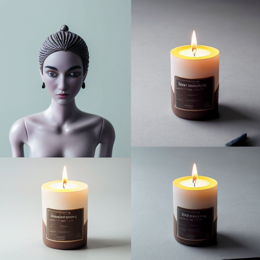 diseños visuales de modelos de velas artesanales HUMANIZADAS


