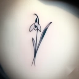 january birth flower tattoo