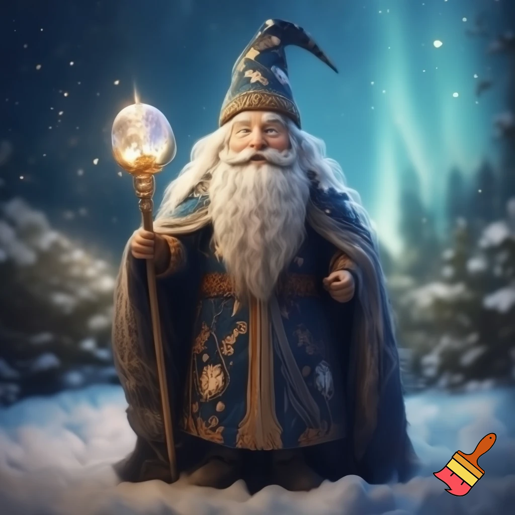 A wizard Nutcracker Santa Claus Nutcracker