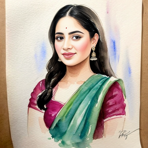 how to drow girl in sari 
