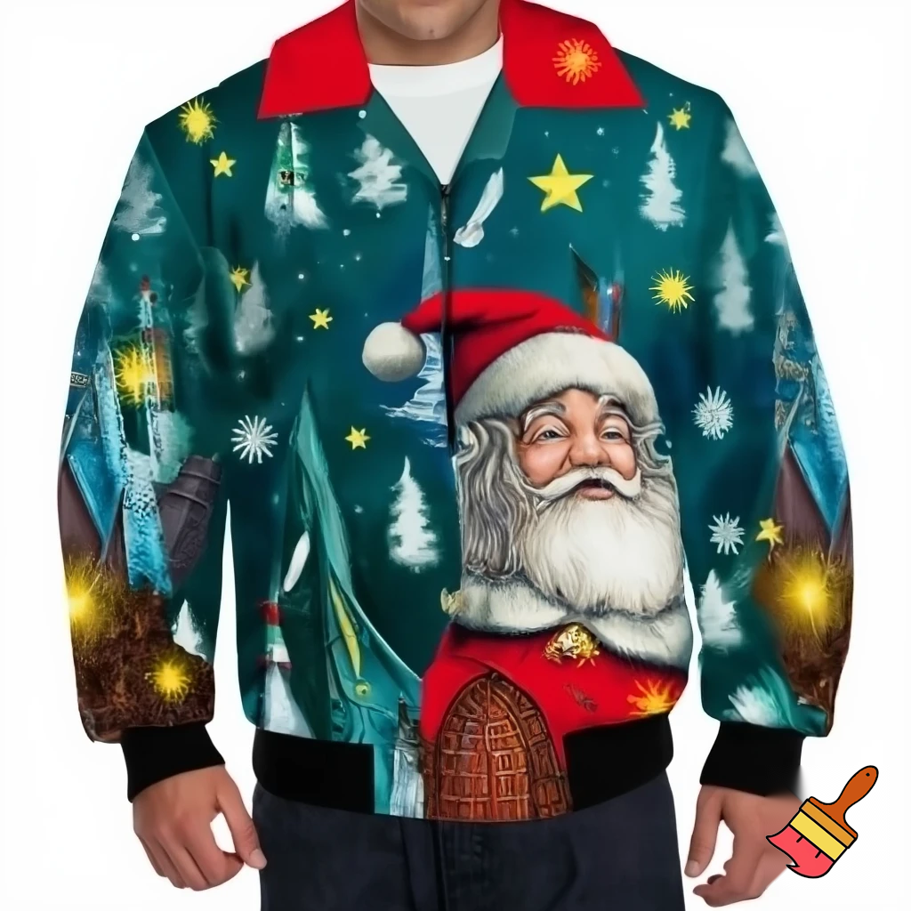 A wizard jacket Christmas jacket Santa Claus wizard