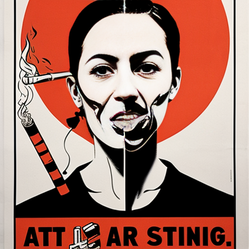a poster on anti smoking
