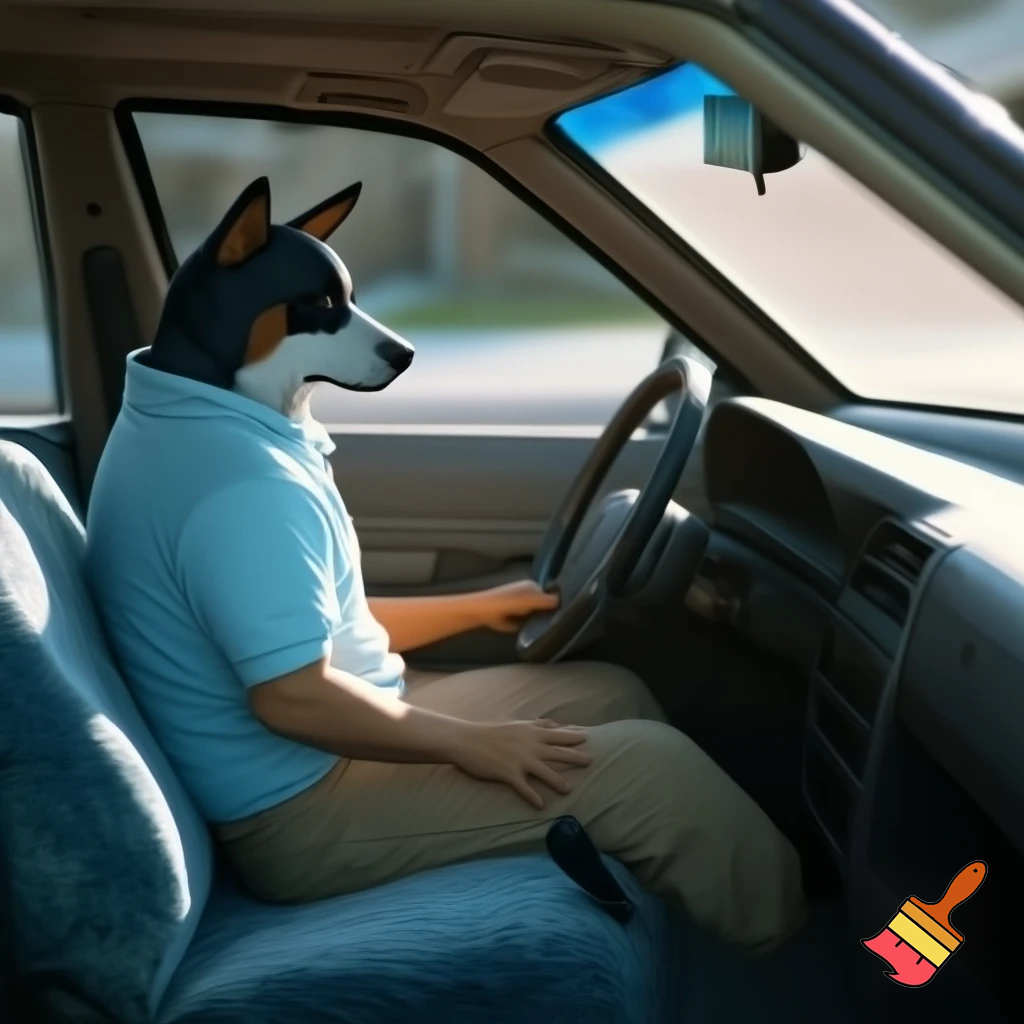 Toyota car seat Bluey dad 