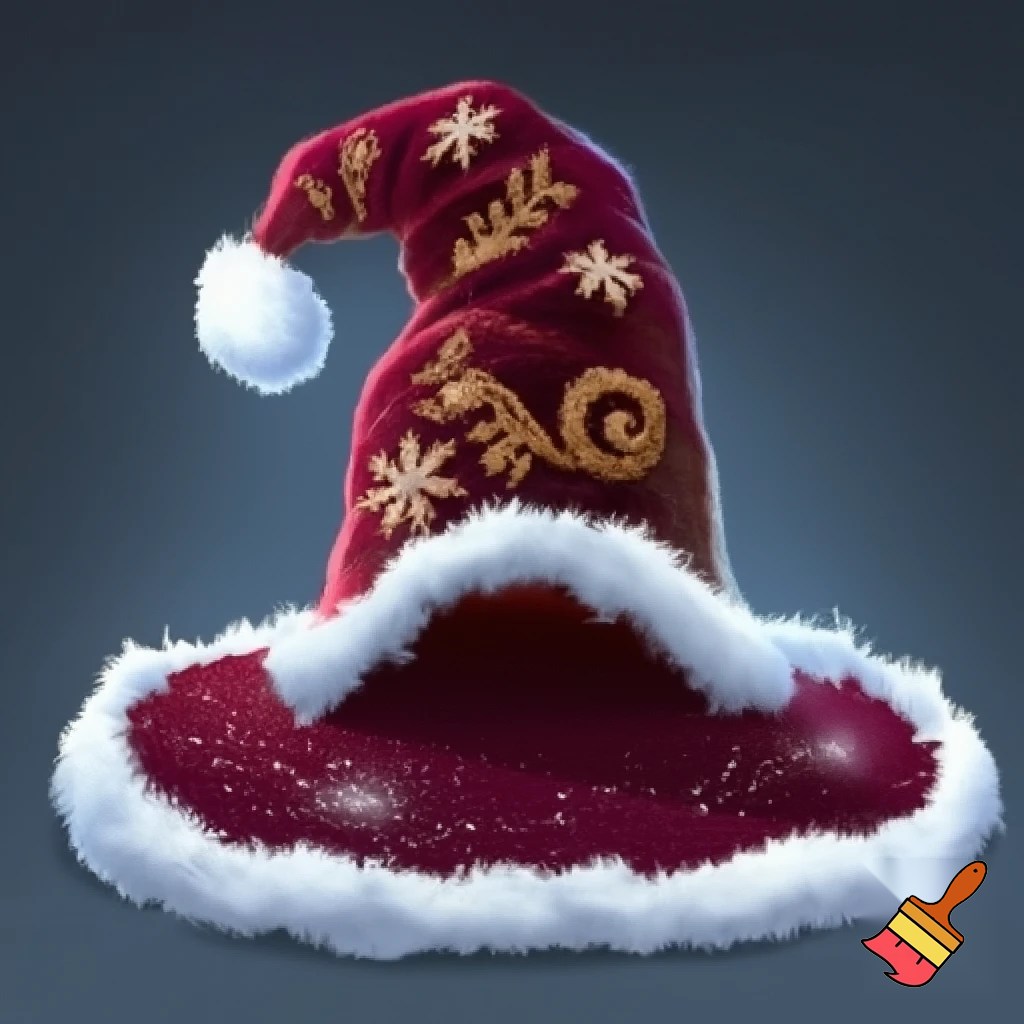 Christmas wizard hat