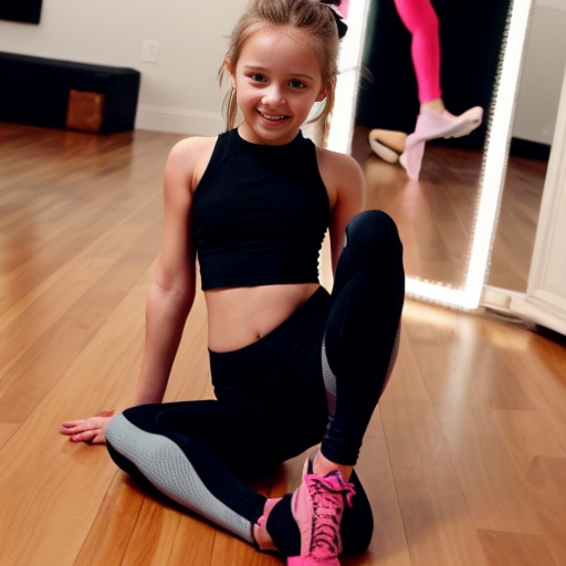 cute little girl in bootyshorts in a crop top doing the splits

with a girlfriend thats skimpy dresses as well, in tight leggings shorts

