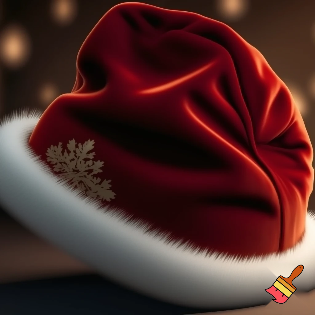 Christmas Santa Claus velvet hat delicate special delicate hat