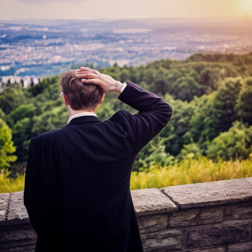 Psalm 3:3-4 ESV
[3] But you, O Lord, are a shield about me, my glory, and the lifter of my head. [4] I cried aloud to the Lord, and he answered me from his holy hill. Selah

https://bible.com/bible/59/psa.3.3-4.ESV