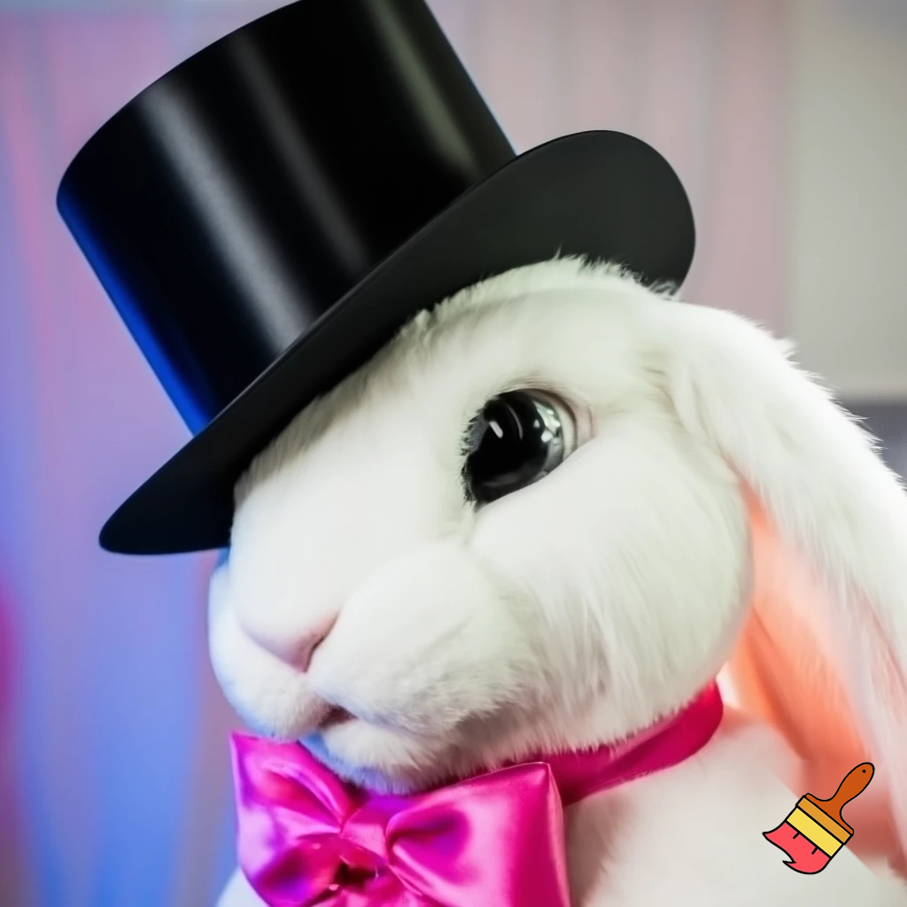 Easter bunny mascot costume top hat special top hat