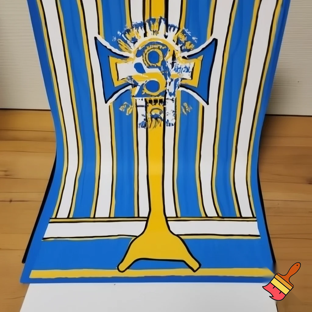 White, blue, and gold background cover in a crayon style and says CATHOLIC CENTRAL HIGH SCHOOL and 25-26