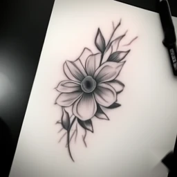 march birth flower tattoo