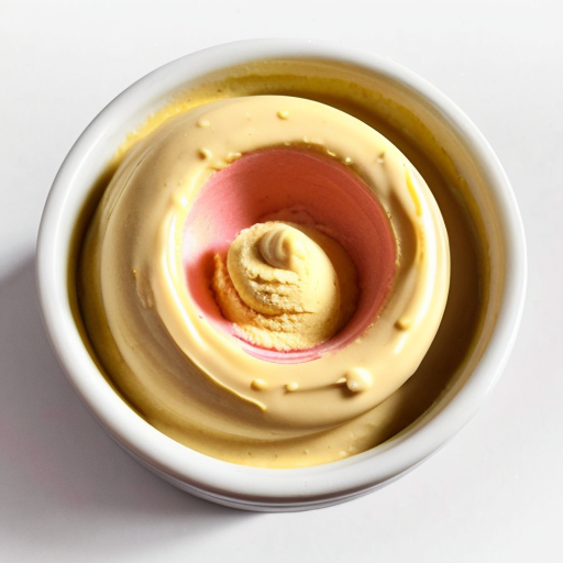 custard powder with a white background