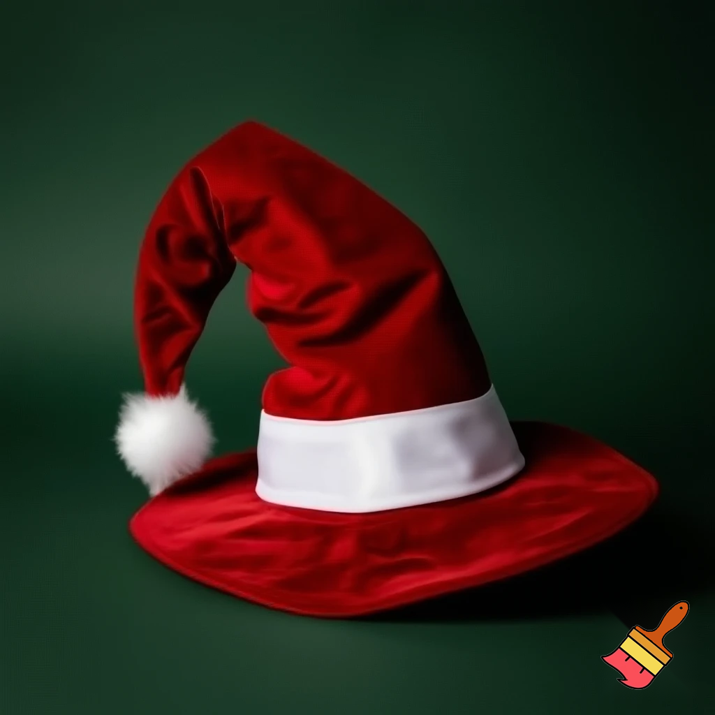 A wizard hat Christmas one velvet Santa hat