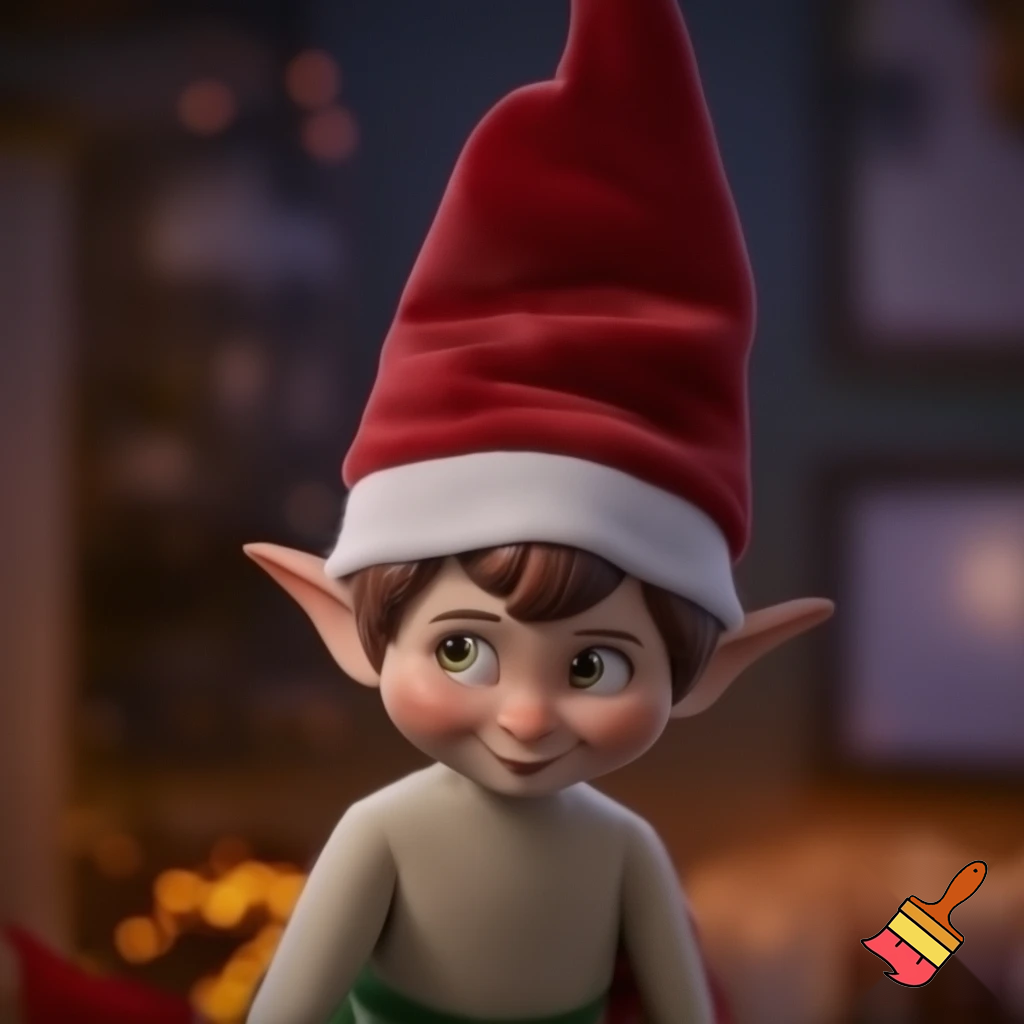 Elf on the shelf Santa Claus hat velvet