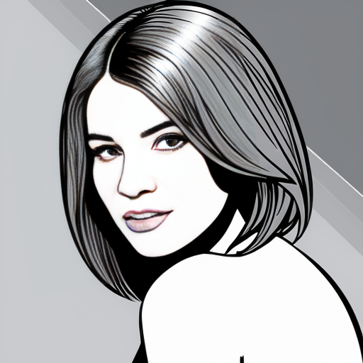 Young white-haired woman in a bloodbath