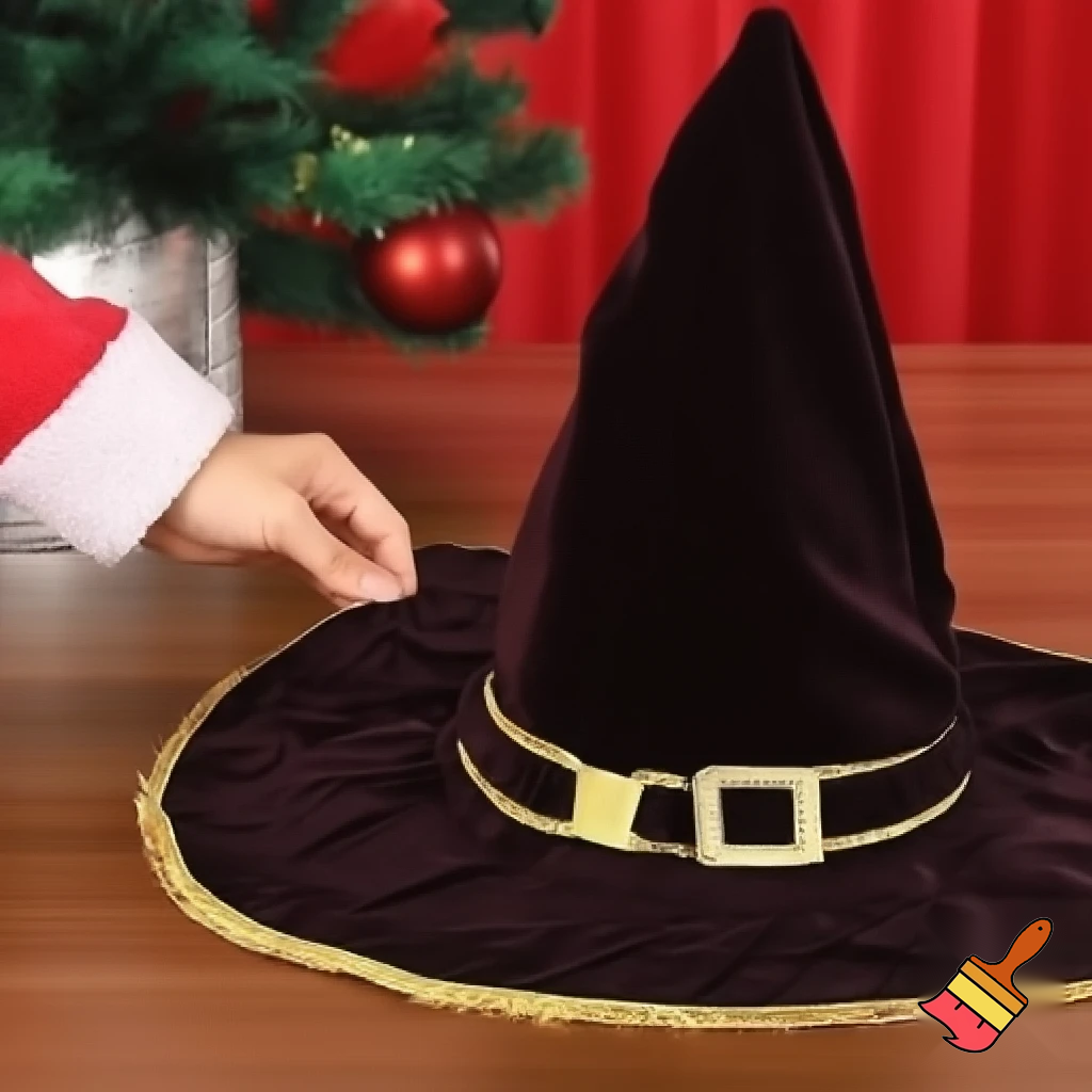 Wizard Christmas hat, wizard Christmas hat, Santa Claus hat velvet fabric