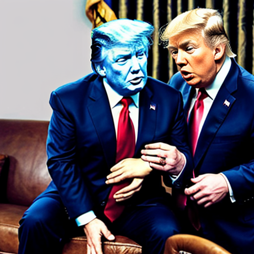 donald trump being spanked by netanyahu while j.d. vance climbs out of a fart cloud